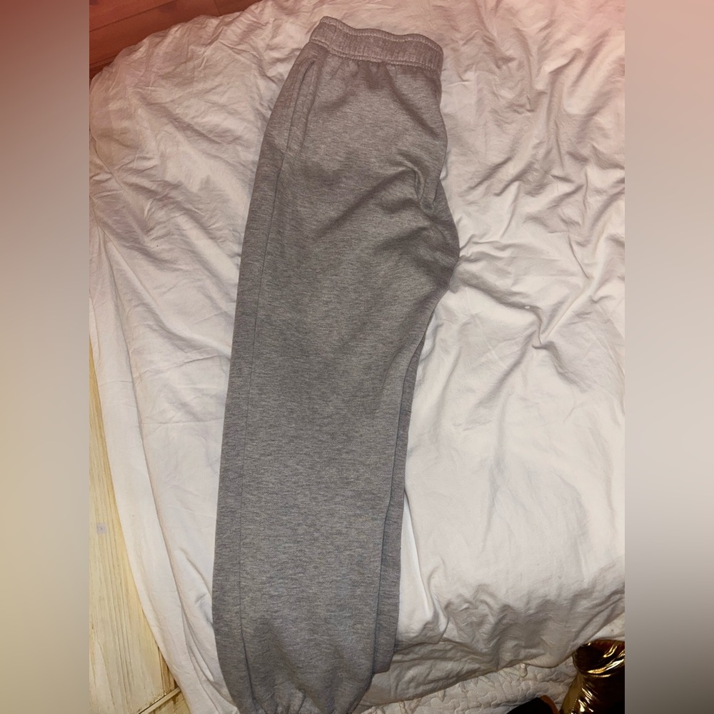 Grey sweatpants